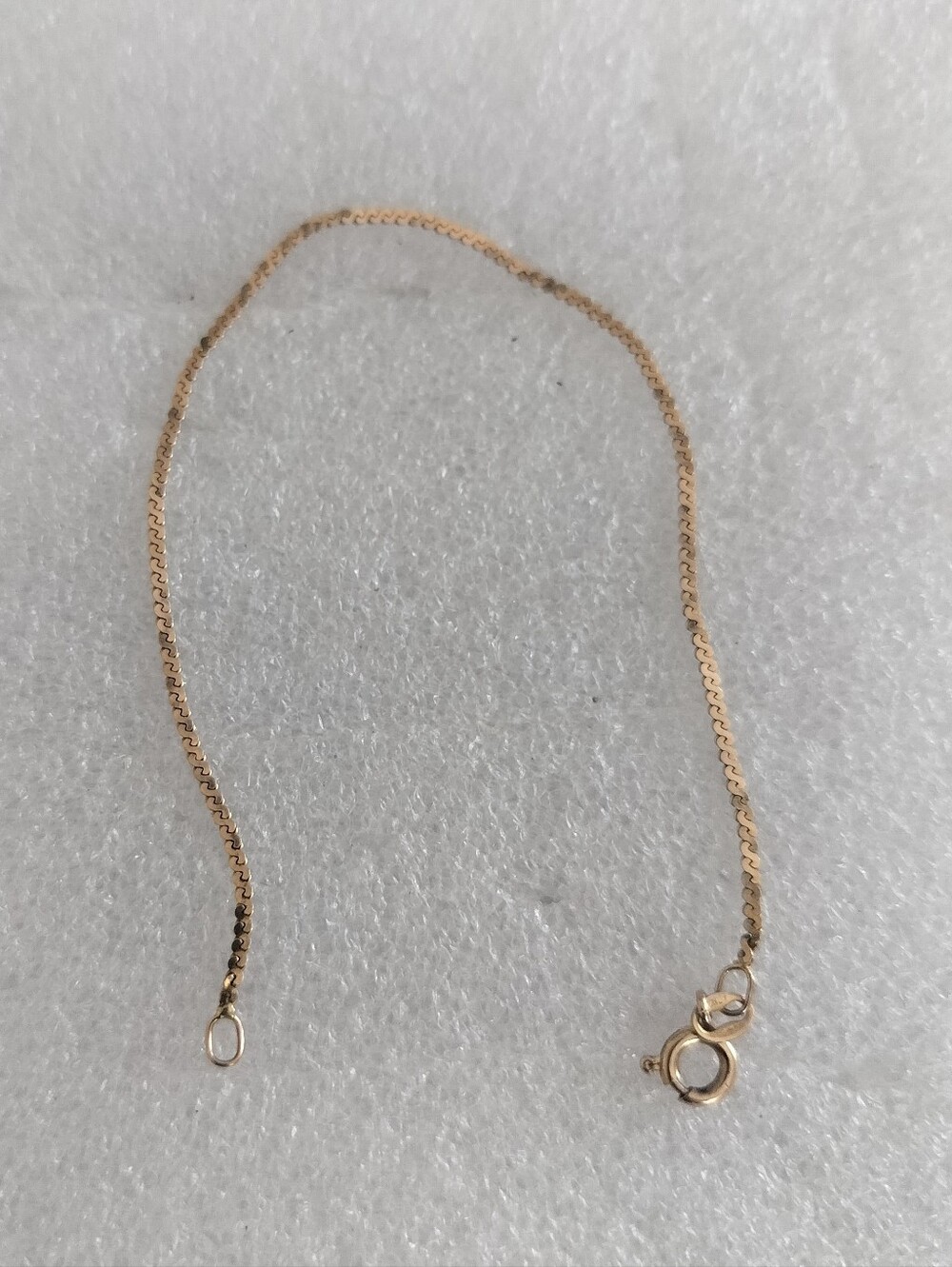 14k Yellow Gold Chain Skinny Bracelet
